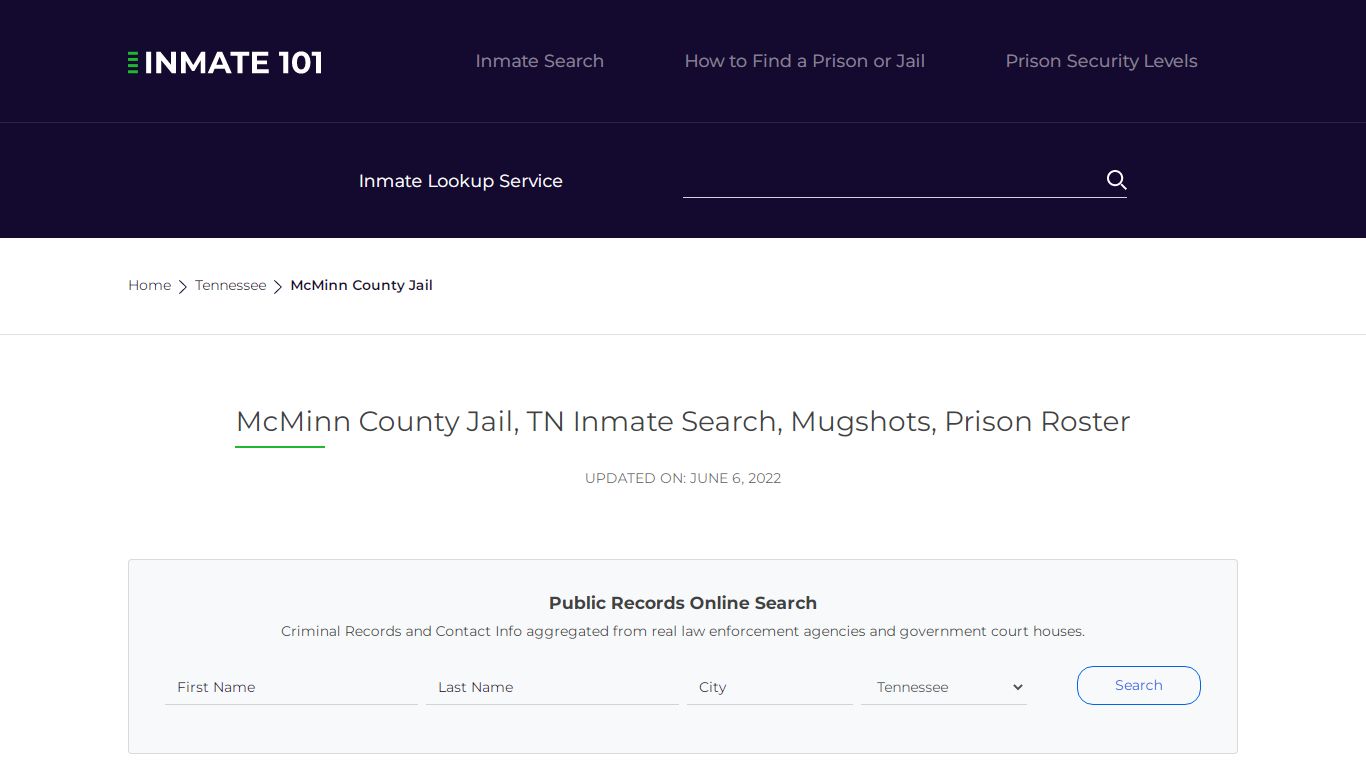 McMinn County Jail, TN Inmate Search, Mugshots, Prison Roster